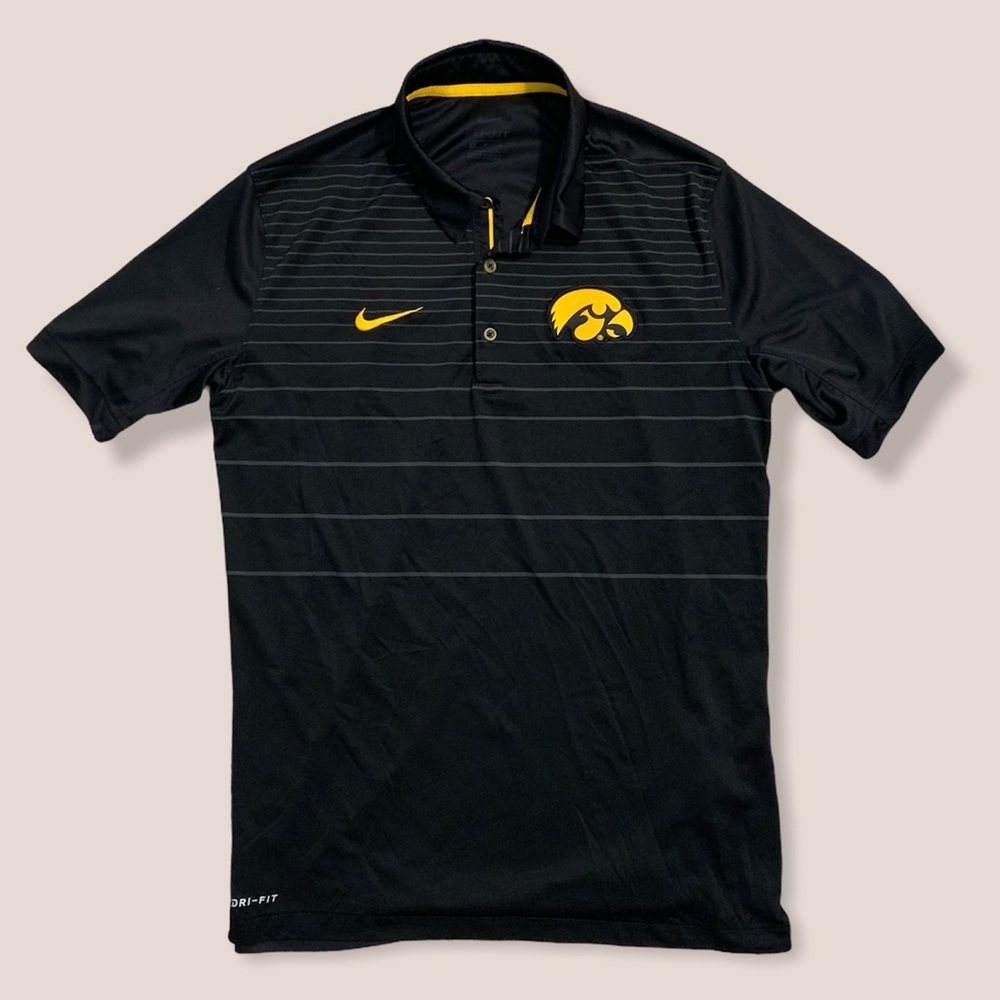 Men’s M Nike Iowa Hawkeyes Dri-Fit Polo